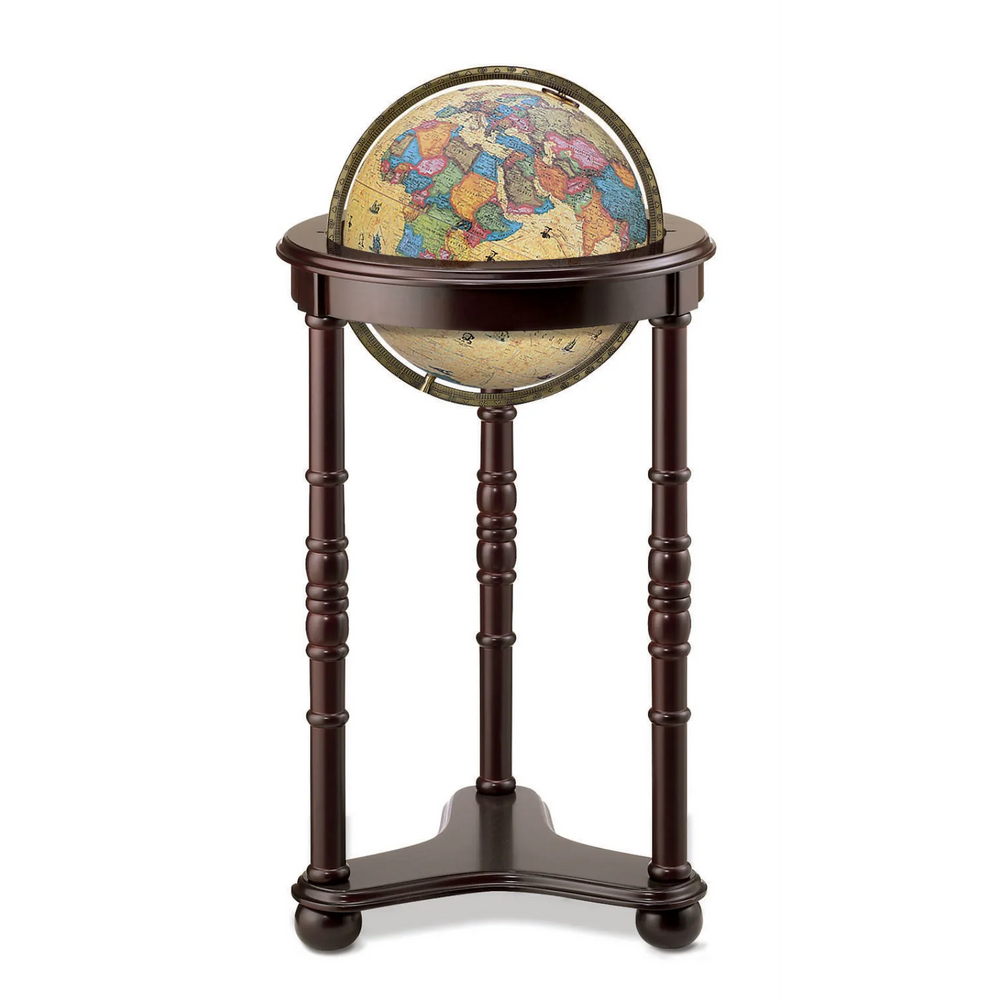 Lancaster 12"/30Cm Diameter Antique Ocean Illuminated Desk Globe (English)