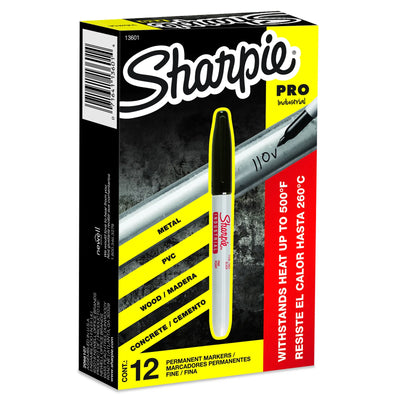 Marqueur permanent Sharpie Industrial, pointe fine, noir (13601A)