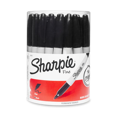 Marqueurs permanents Sharpie, pointe fine, noir, 36 unités (35010)