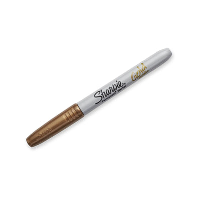 Sharpie Metallic Permanent Marker, Fine Point, Gold, 1 Count