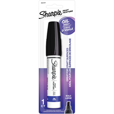 Marqueur à peinture à base d'huile Sharpie, pointe audacieuse, noir, 1 unité