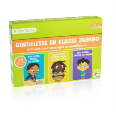 Cartes de gentillesse en classe jumbo - Version française