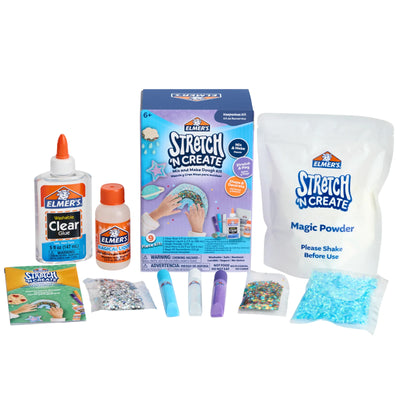 Ensemble de Pâte à Modeler Elmer’s Stretch 'N Create, 3 Façons de Jouer, Ensemble Souvenirs, 9 Pièces