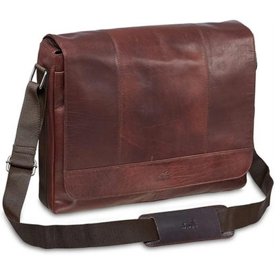 Mancini Buffalo Collection Messenger Bag with Laptop and Tablet Padded Compartments (99-5468-BROWN)