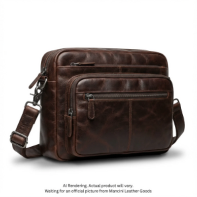 Sac en cuir de buffle Mancini (99-5412-BROWN)