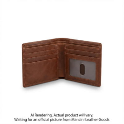 Mancini Boulder Collection RFID Blocking Billfold (18-201-BROWN)