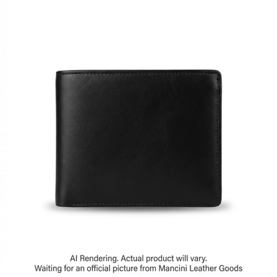 Mancini Equestrian-2 Classic Billfold Wallet (52152-BLACK)