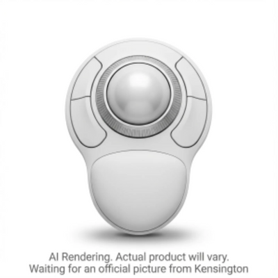 Kensington Orbit Wireless Trackball with Scroll Ring White (K70991WW)