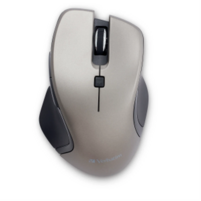 Souris sans fil Verbatim à DEL bleue USB-C - Graphite