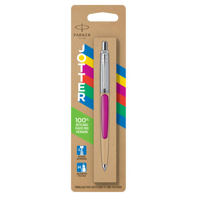 Stylo à bille Parker Jotter Originals, fini magenta classique, pointe moyenne, encre bleue, 1 unité