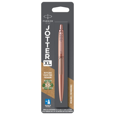 Parker Jotter XL Ballpoint Pen Matte Rose Gold, Medium Point, Blue Ink (2122759)