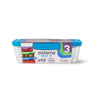 Sistema Nest It Food Storage Containers, 3 Pack (59153)