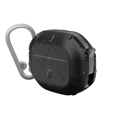 KeyBudz ElementProof Series pour AirPods 4e Génération Noir Carbone (AP4_S6_CBK)
