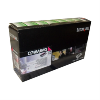 Cartouche de toner Lexmark magenta du programme de retour 7K (C746A1MG)