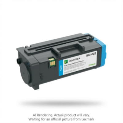 Lexmark Cyan Corporate Toner Cartridge for CX421, 1400 Pages (78C10CE)