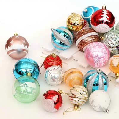 Boules de Noël pour sapin de 6 cm, décorations de Fêtes lumineuses