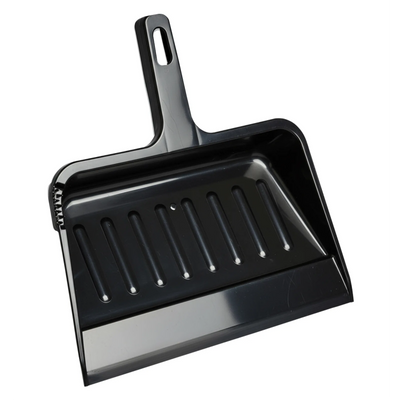 M2 Professional Black Plastic Dust Pan - 12" (DP-H614)