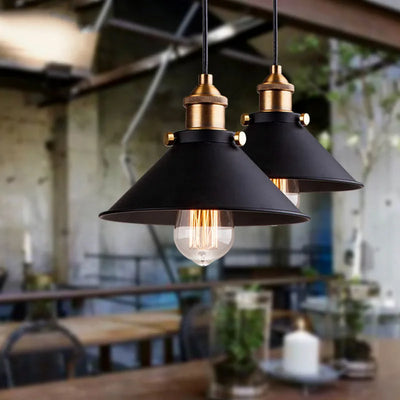 Suspension style cage industrielle – Luminaire suspendu en métal vintage pour cuisine, salle à manger, bar et loft