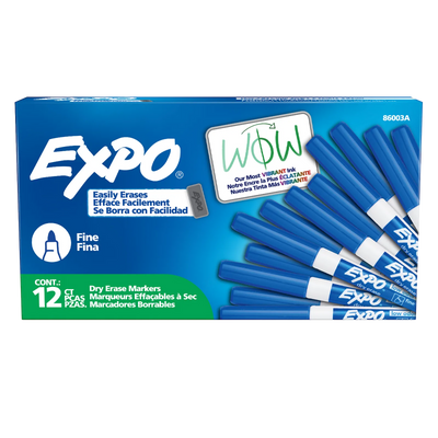 Expo Low Odour Dry Erase Marker Blue Fine Tip (86003A)