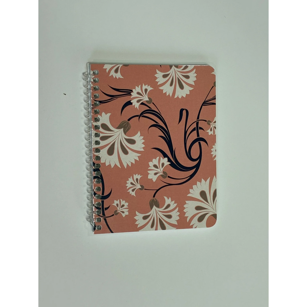 Cahier de notes 4,25 po. x 5,5 po. – 100 pages, Couverture Florale 3