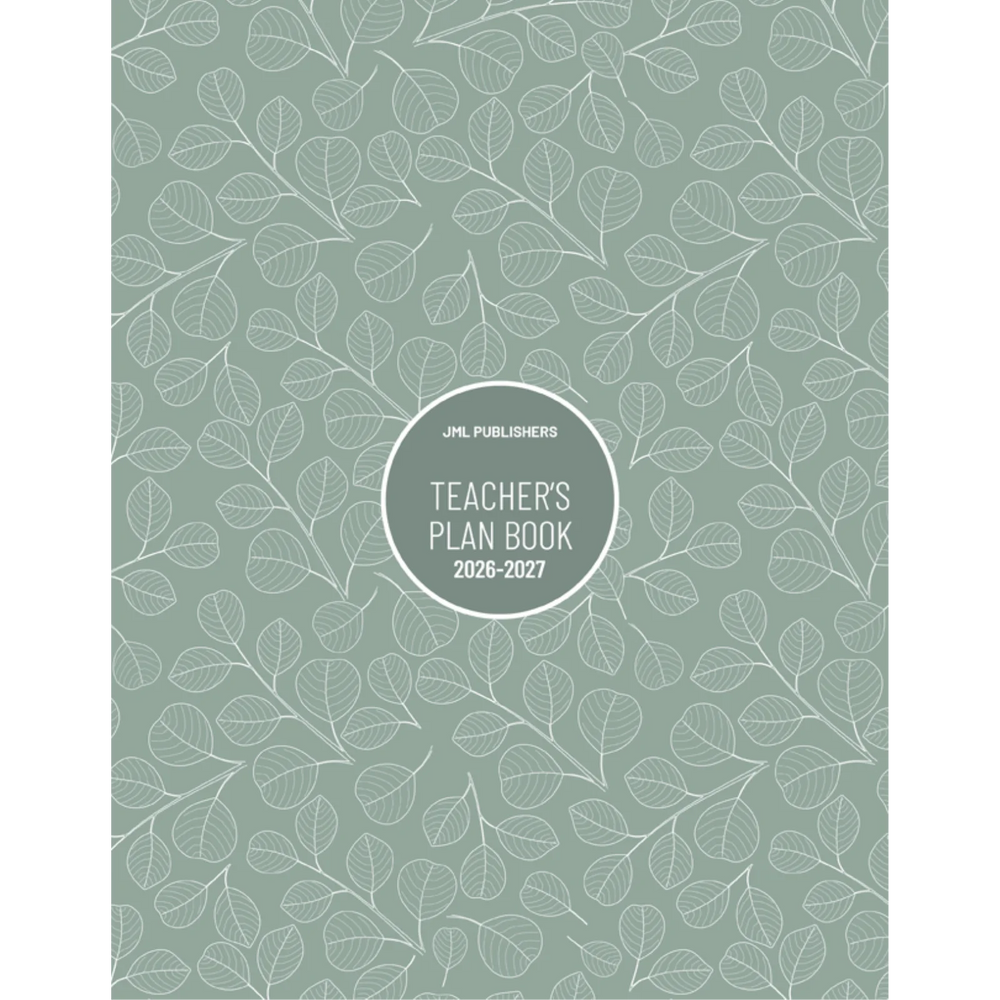 Teacher planner 2026-2027, Daily plan book 5 periods