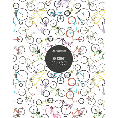 Les éditions JML Record of Marks for 4 Groups of Students, Bikes Cover (RM4G/146)