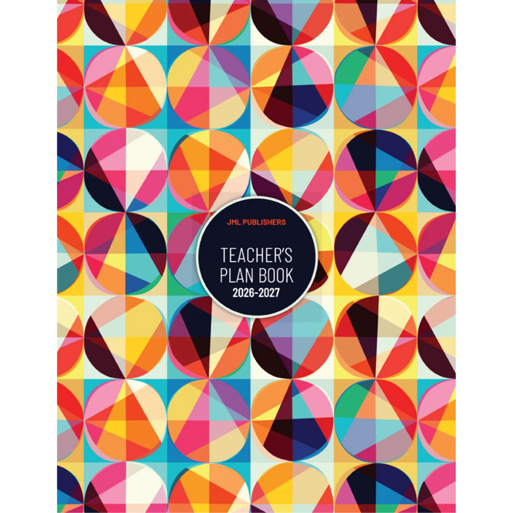 Teacher planner 2026-2027, Weekly plan book 6 periods + record of marks 8 groups