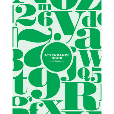 Les Éditions JML Attendance Book 2 Groups Classic Green Cover (AB2/064)
