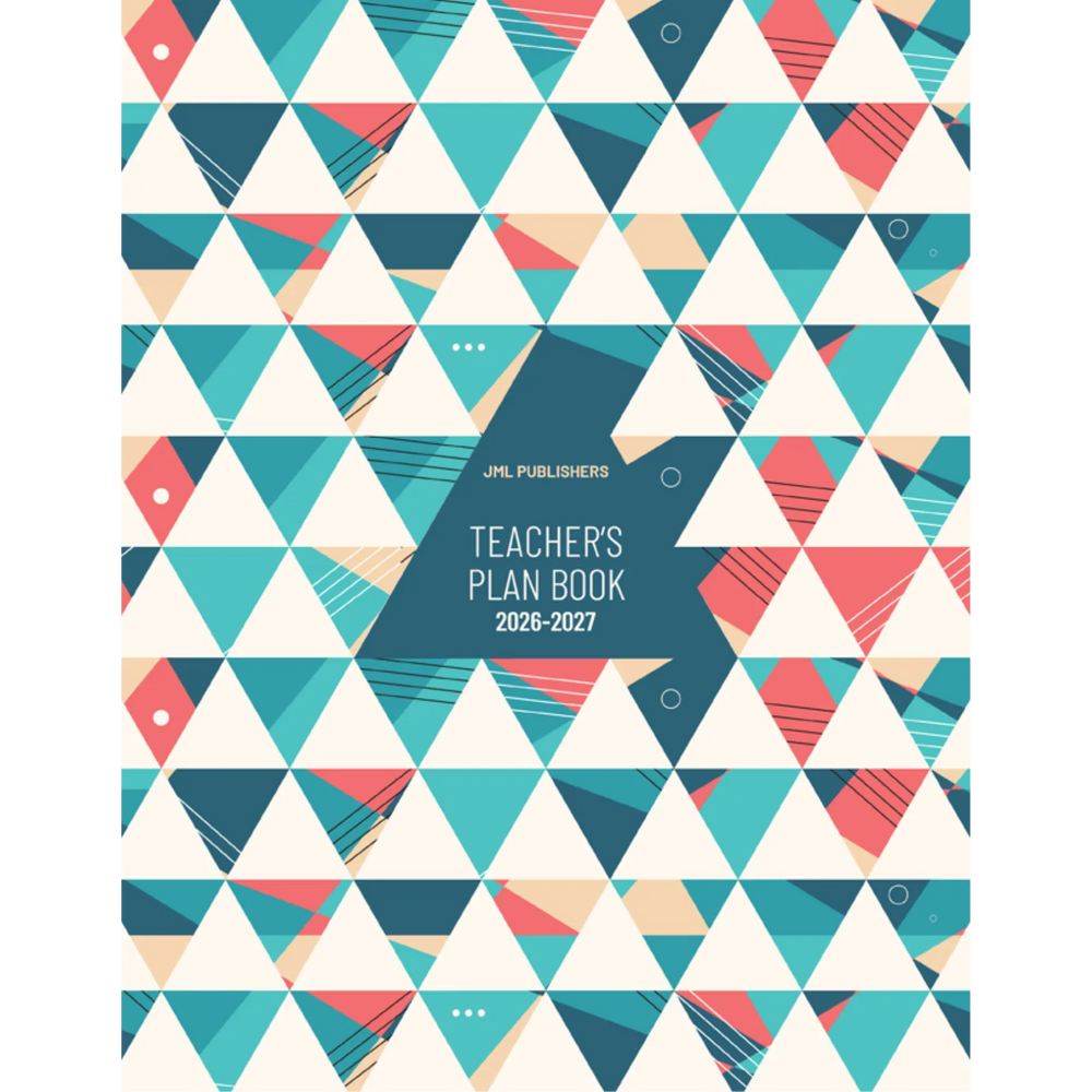 Teacher planner 2026-2027, Daily plan book 6 periods + record of marks 8 groups