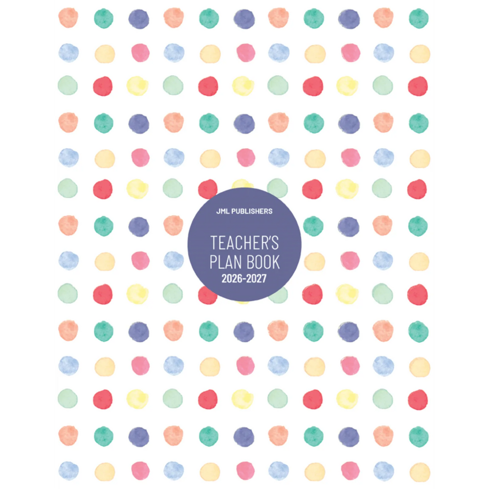 Teacher planner 2026-2027, Weekly plan book 7 periods dated + record of marks 1 groups/4 sections+ 3 acetates + 10 ruled