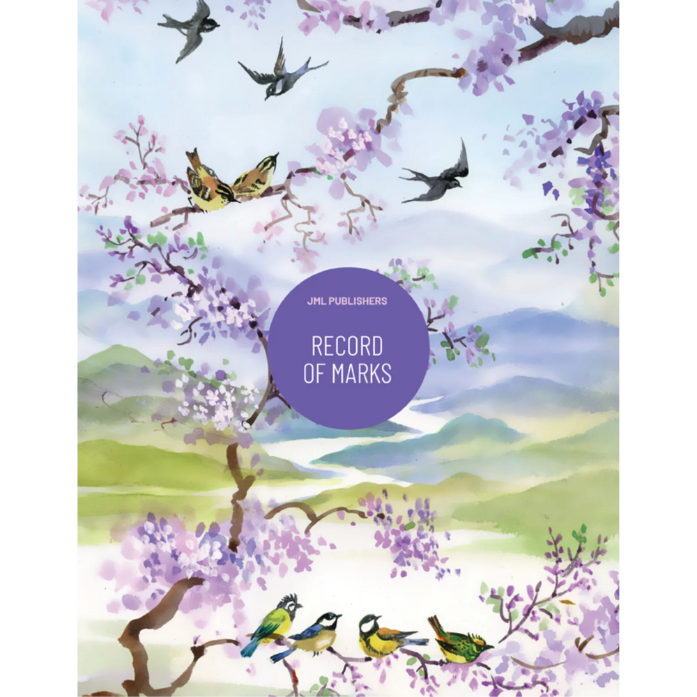 Record of Marks for 8 groups of students + 5 acetates + protective cover, Swallow cover