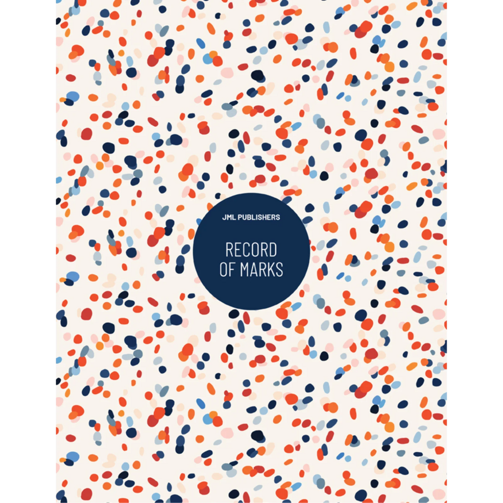 Record of Marks for 8 groups of students, Terrazzo cover