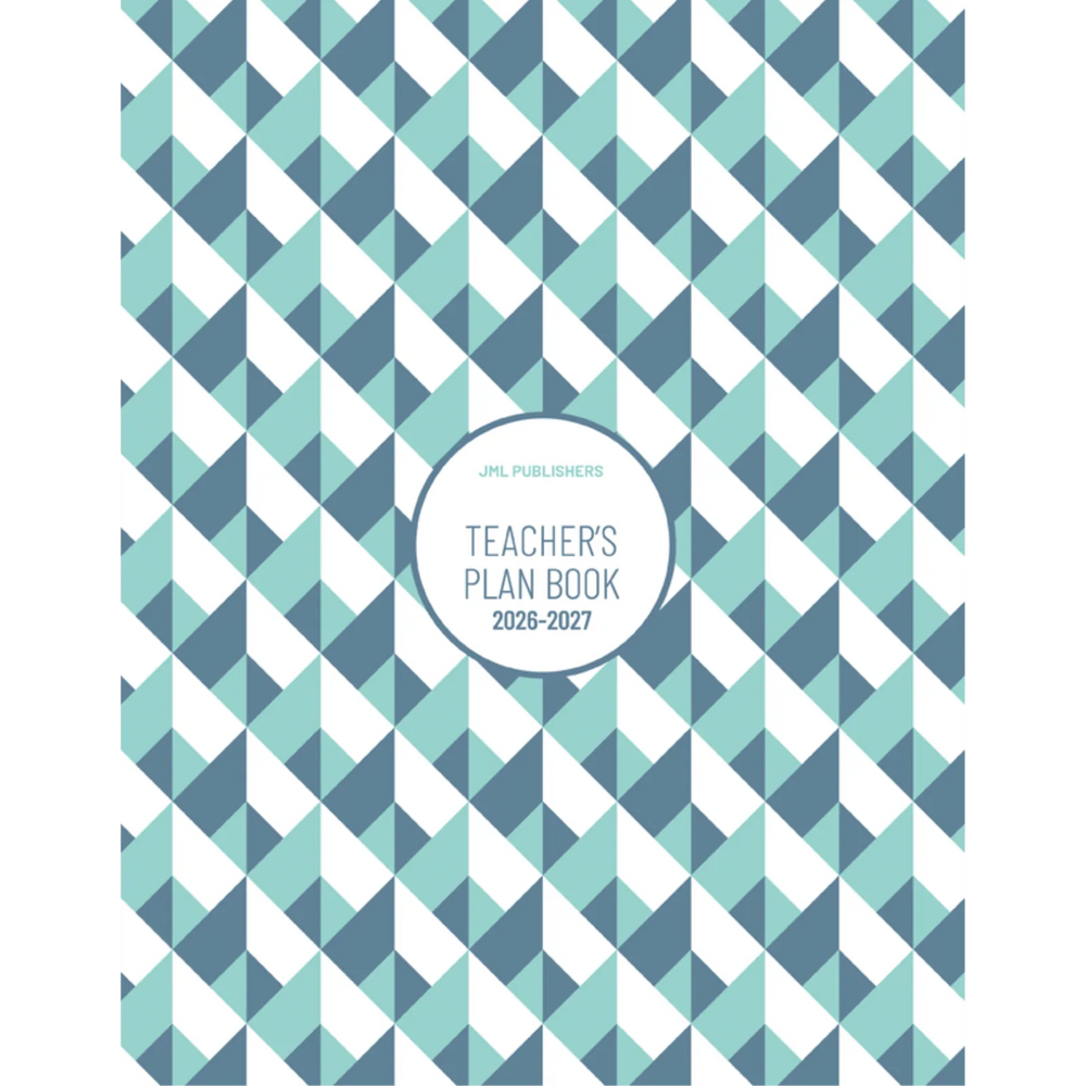 Teacher planner 2026-2027, Weekly plan book 6 periods dated + record of marks 8 groups + 3 acetates + 10 ruled sheets + 