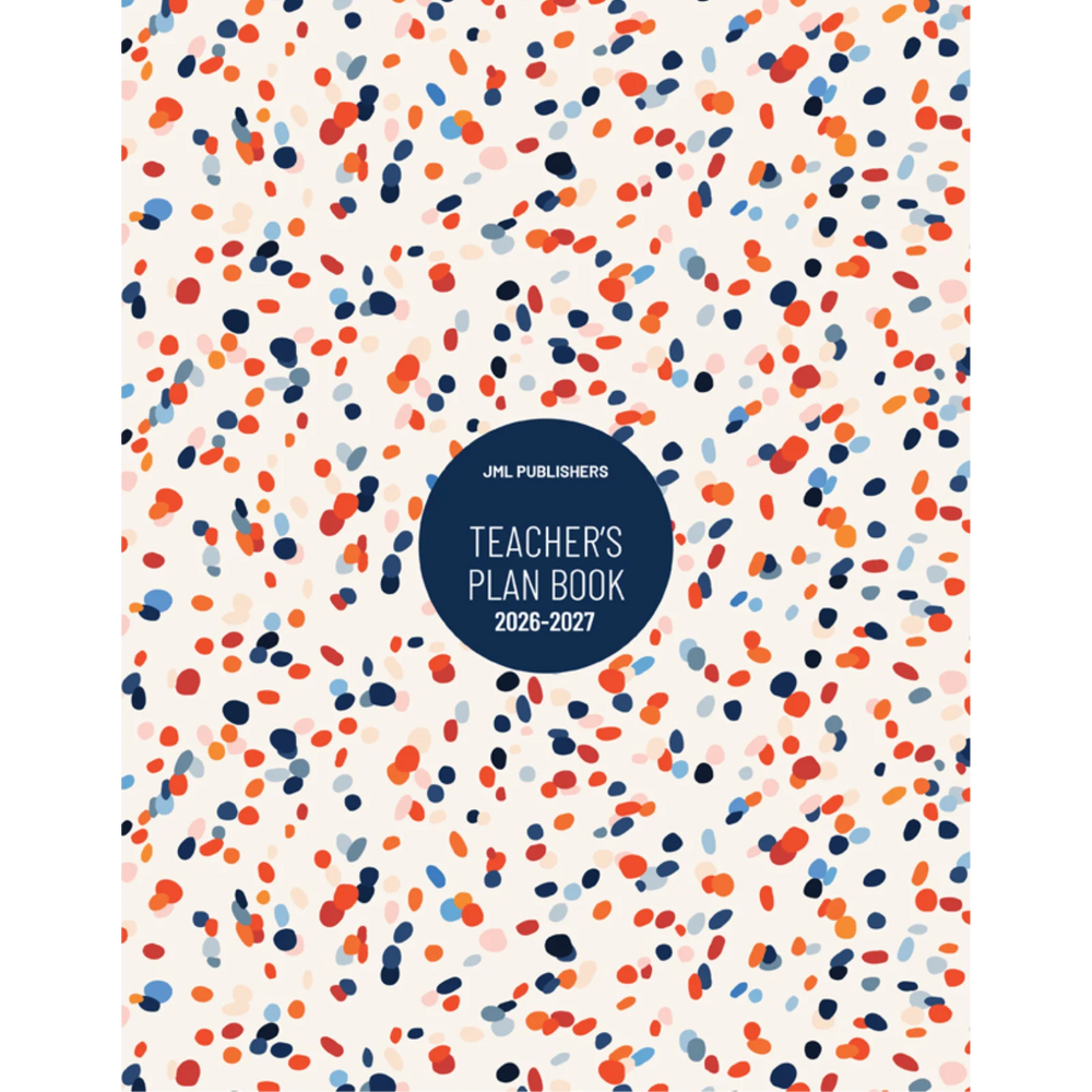 Teacher planner 2026-2027, Weekly plan book 4 periods + record of marks 8 groups
