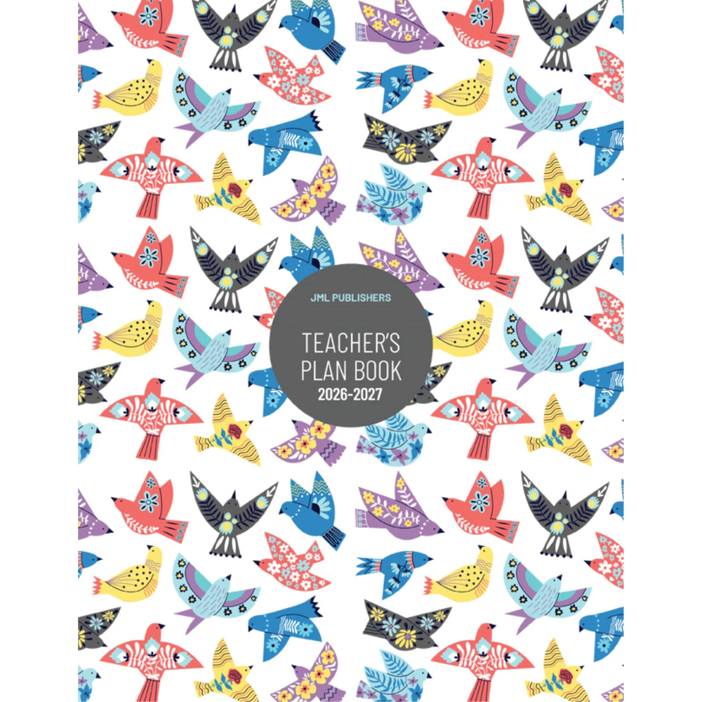 Teacher planner 2026-2027, Weekly plan book 6 periods + record of marks 8 groups + 3 acetates + 10 ruled sheets + 1 pock