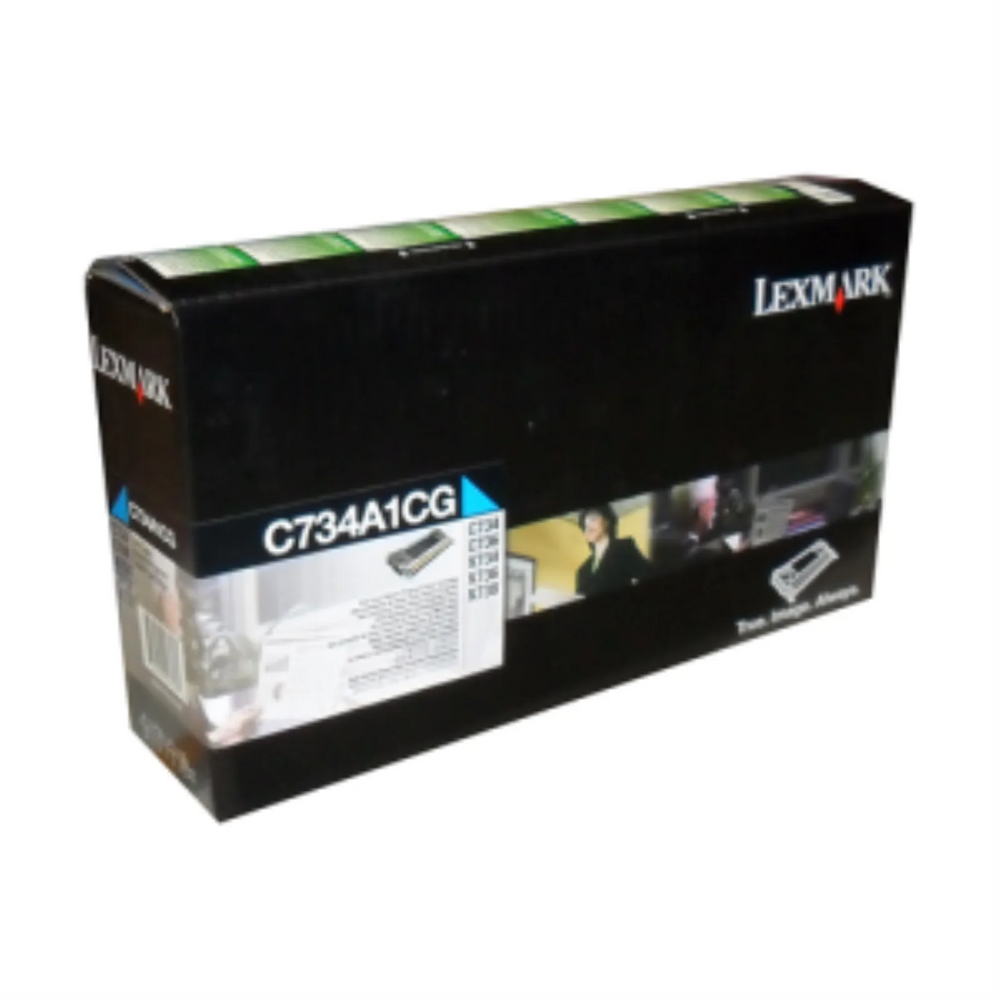 Lexmark C/X734,746,X738 Cyan Return Program 6K Toner Cartridge