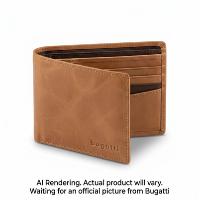 Bugatti Lexington Men's Wallet - Tan Goat Oil Pullup (MWL2788BU-TAN)