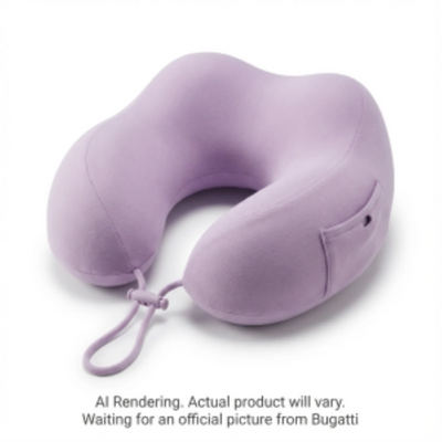 Bugatti Ergonomic Travel Neck Pillow (TAC2627BU-LILAC)