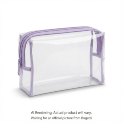 Bugatti Downtown Essentials Transparent Toiletry Bag Lavender (TAC2634BU-LAVENDER)