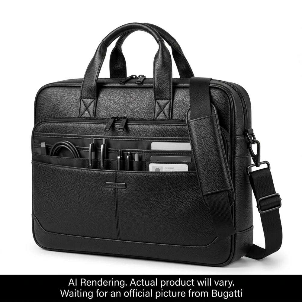 Briefcase- Bugatti- Wellington- PU-Black