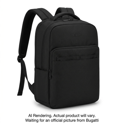 Bugatti Affonso Backpack Black Polyester (BKP2824BU-BLACK)