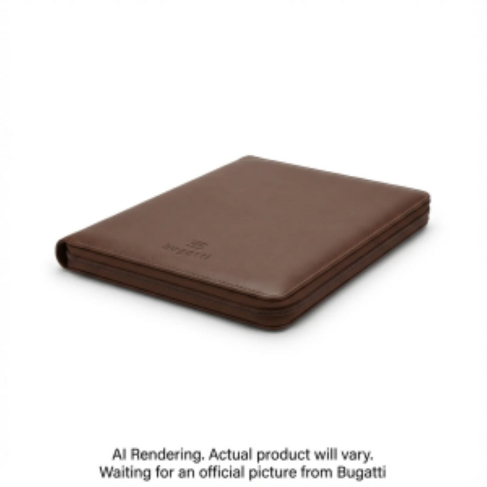 Bugatti Zip Around Calculator Padfolio Pu Brown