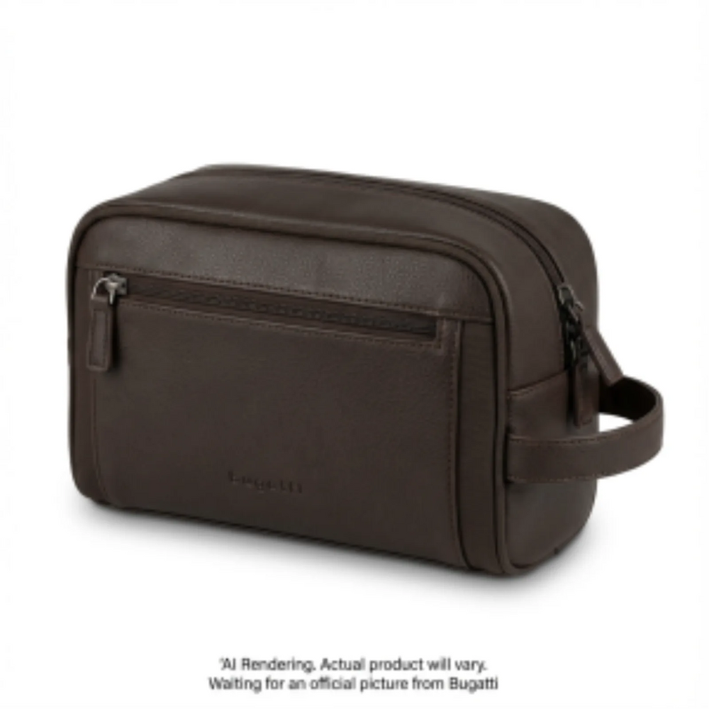 Bugatti Valentino Toiletry Bag - Dbrown