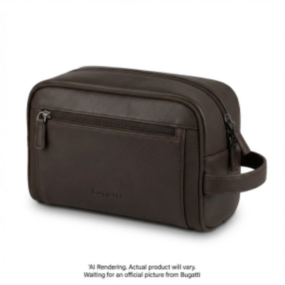 Bugatti Valentino Toiletry Bag - Dark Brown (TAC1408-DBROWN)