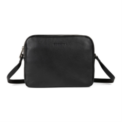 Bugatti Leather Crossbody Bag (CBY2301BU-BLACK)