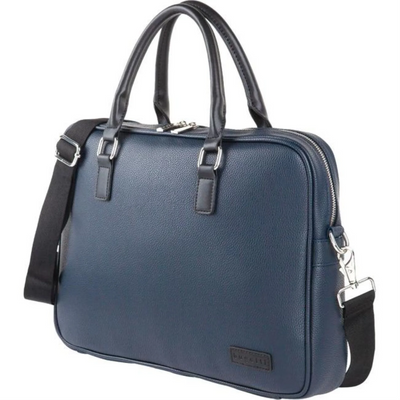 Bugatti Contrast Briefcase - Vegan Leather (EXB2161BU-NAVY)