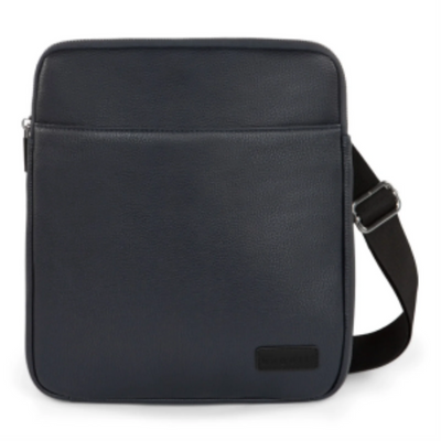 Bugatti Contrast Crossbody Bag - Pebble Grain Vegan Leather (CBY2467BU-NAVY)