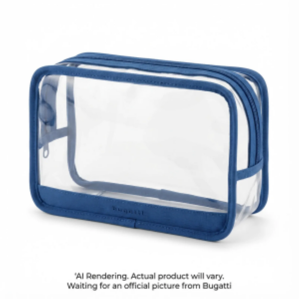 Downtown Essentials Transparent Toiletry Bag TAC2634BU-BLUE
