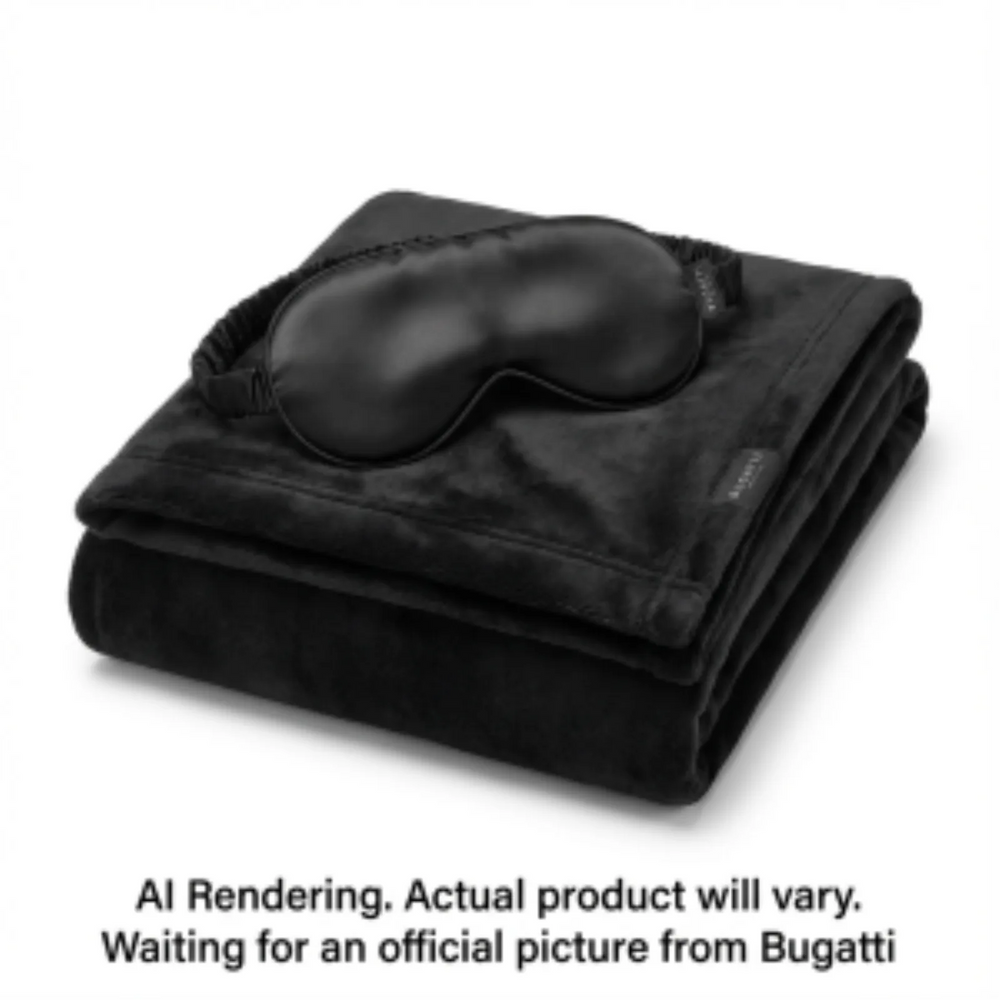 2 Piece Travel Set (Silky Eye Shade, Velvety Blanket) - Polyester