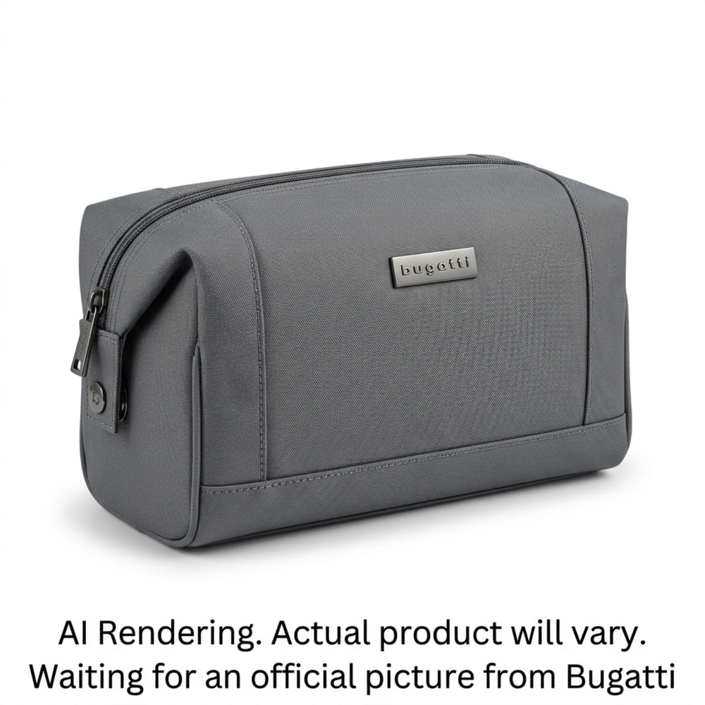 Bugatti- Toiletry Bag- Polyester- Madison- Grey